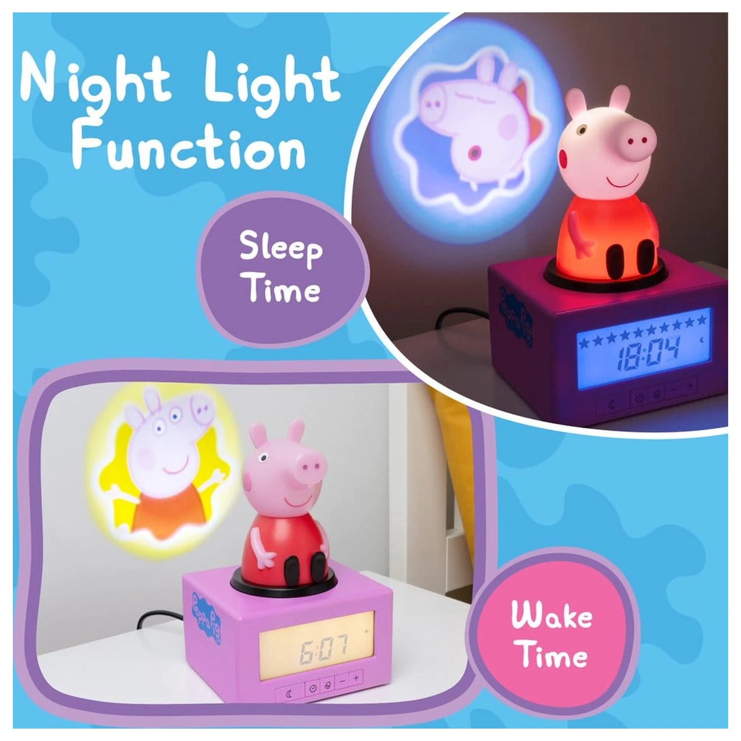 Peppa Pig Wecker Schlaf-Training Produktfoto