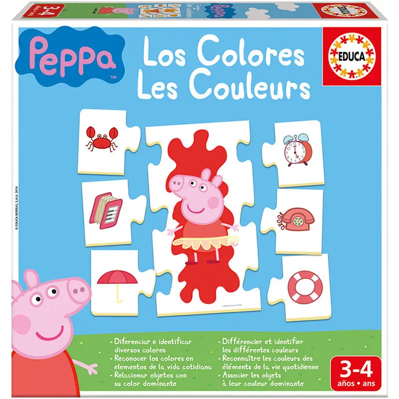 Peppa Pig Learn the Colours Spiel termékfotó