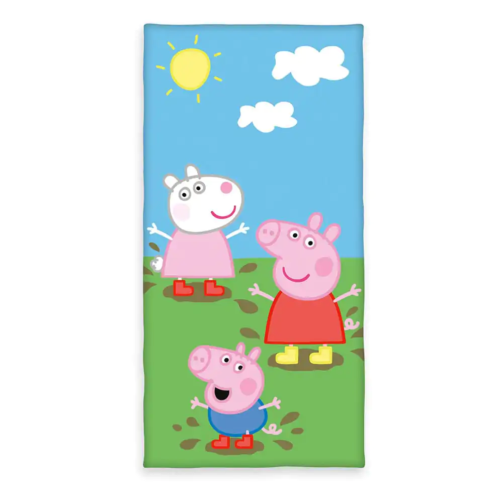 Peppa Pig Velours Handtuch 75 x 150 cm Produktfoto