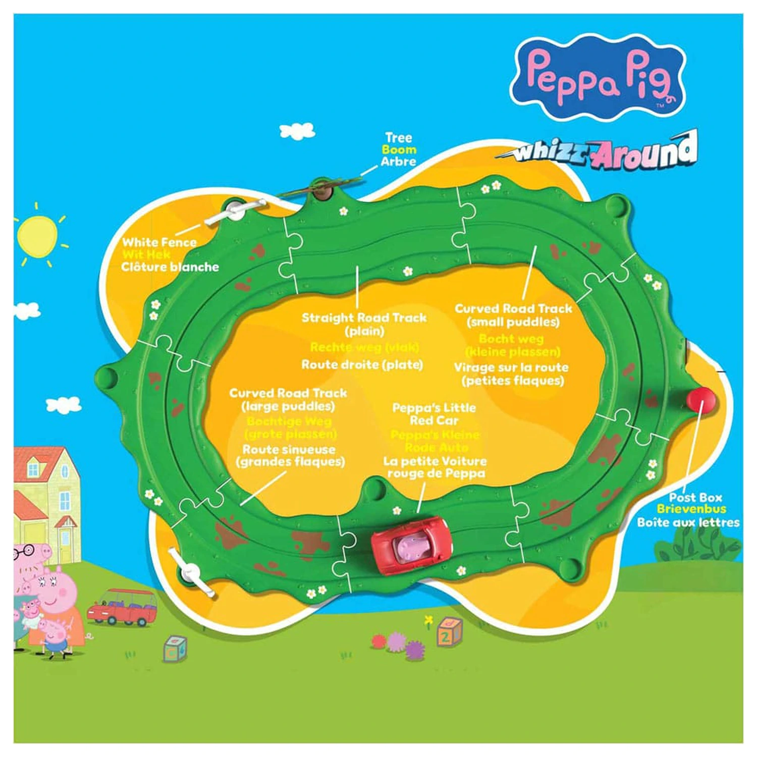 Peppa Pig Whizz Around Peppa's Kleines Rotes Auto Set Produktfoto