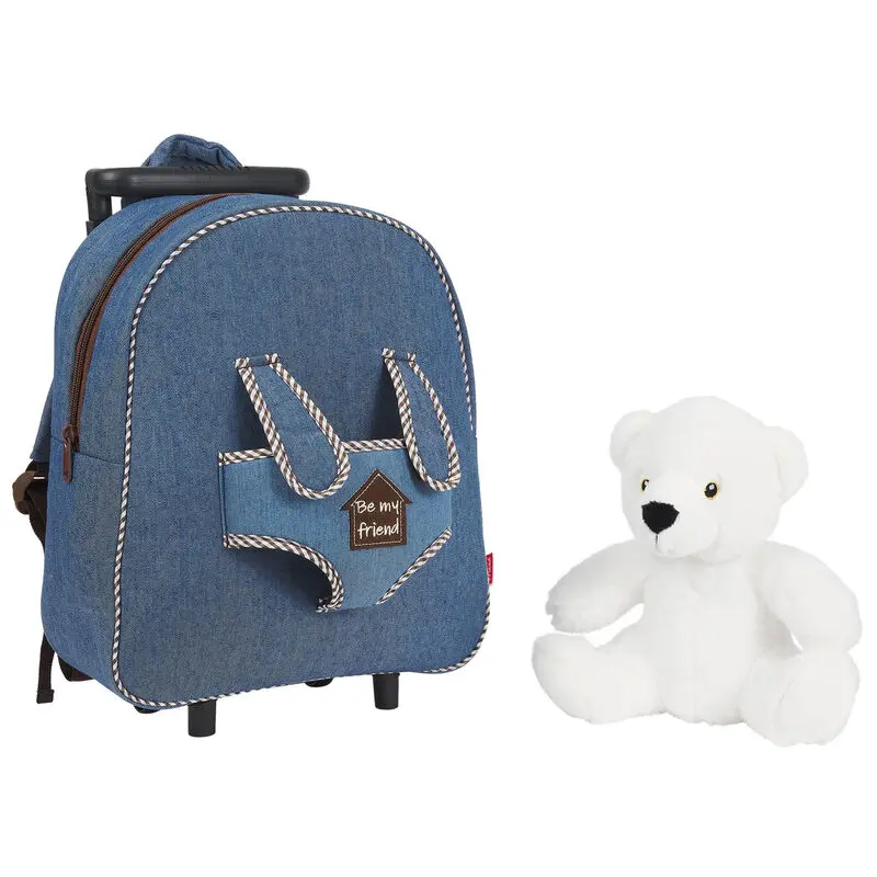 Perry Bear Trolley mit Plüschfigur 38cm Produktfoto