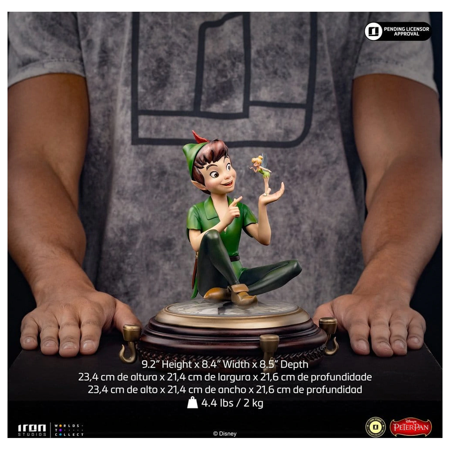Peter Pan (1953) Art Scale Statue 1/10 Peter Pan & Tinkerbell 23 cm Produktfoto