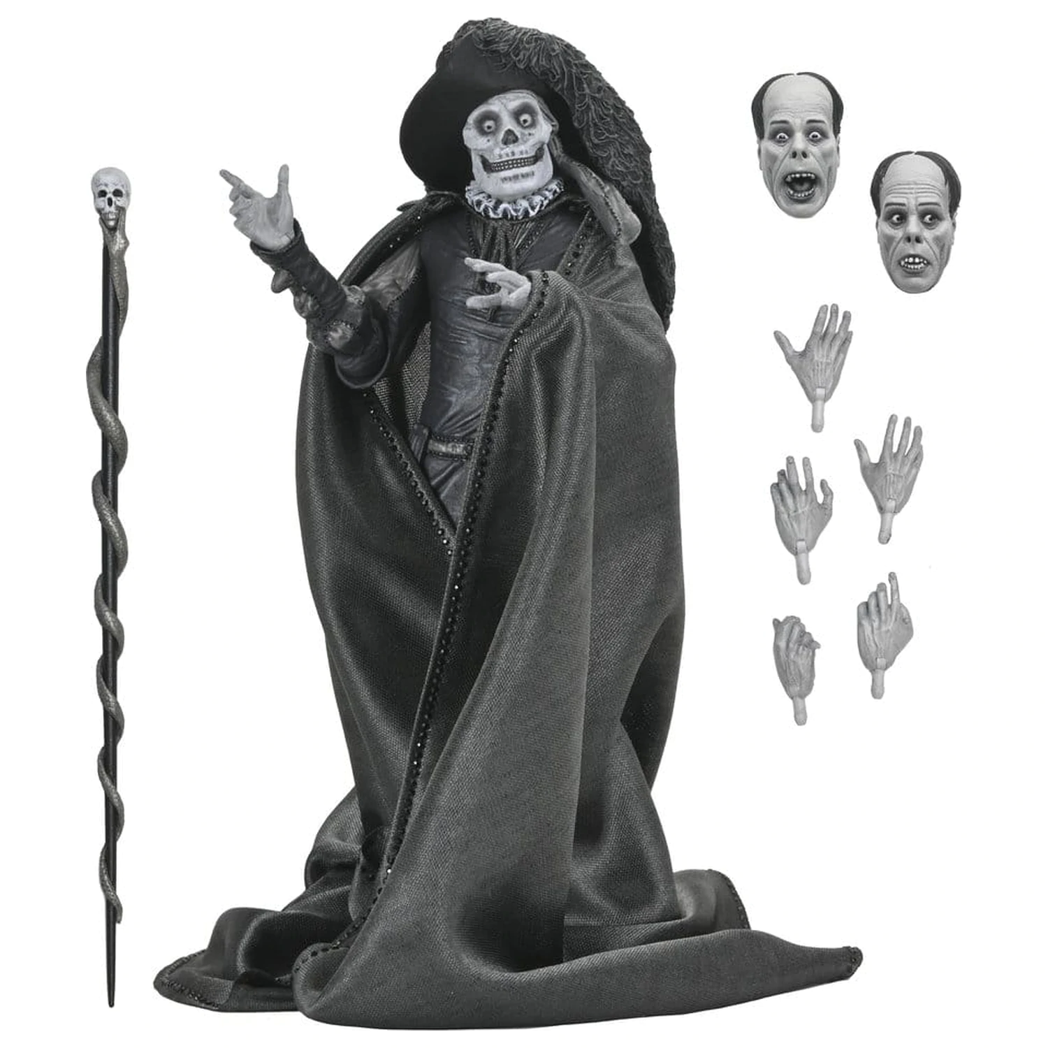 Phantom of the Opera (1925) Ultimate Actionfigur Masque of the Red Death (B&W) 18 cm Produktfoto
