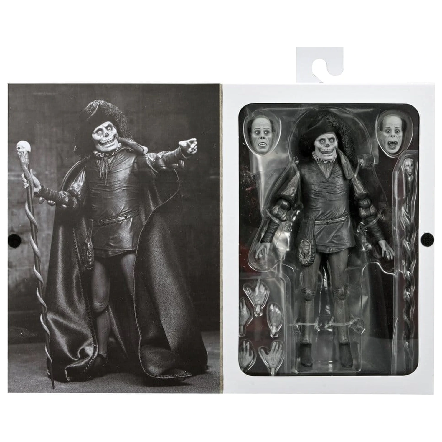 Phantom of the Opera (1925) Ultimate Actionfigur Masque of the Red Death (B&W) 18 cm Produktfoto