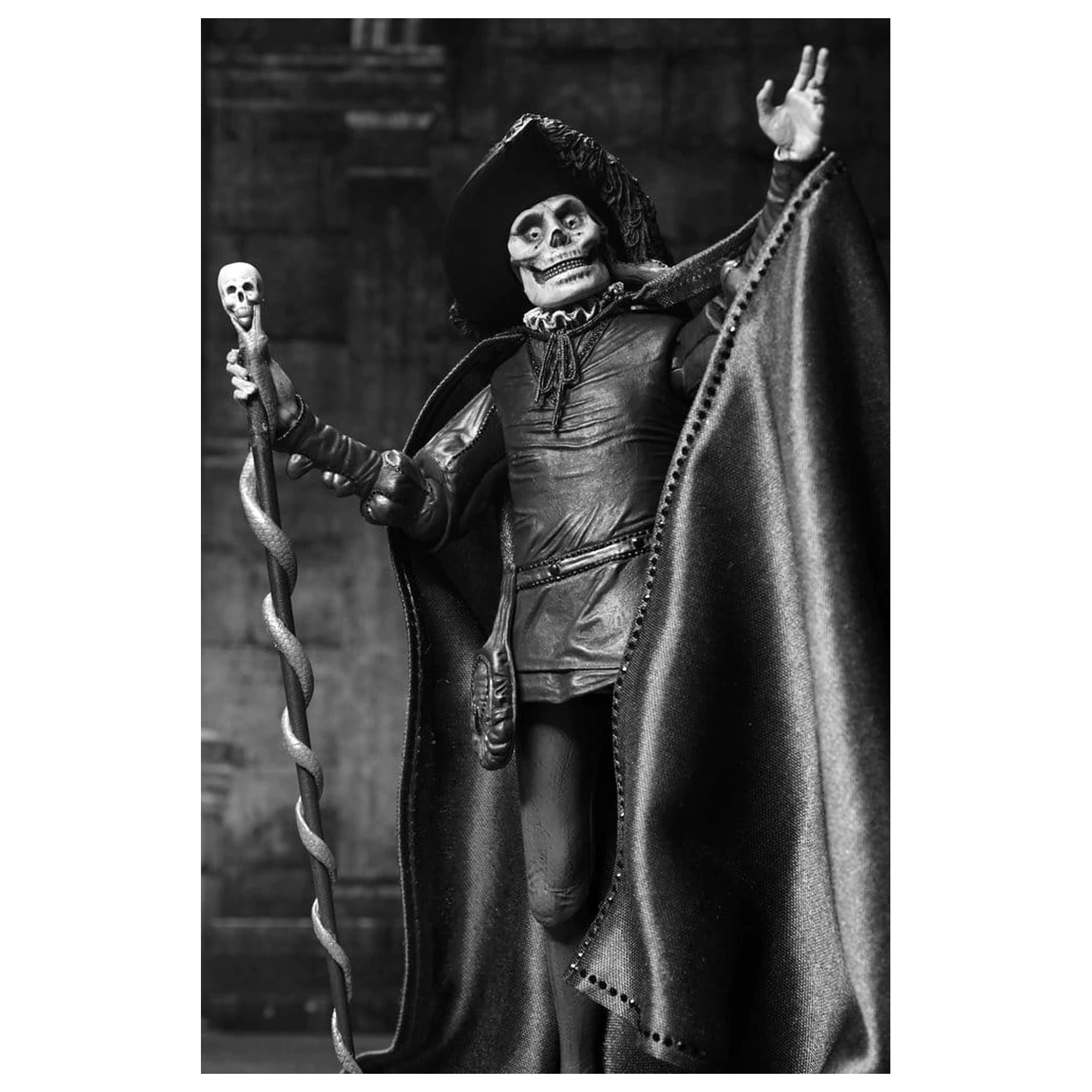 Phantom of the Opera (1925) Ultimate Actionfigur Masque of the Red Death (B&W) 18 cm Produktfoto
