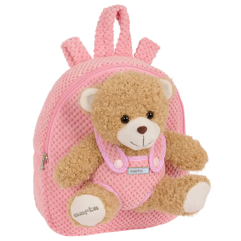 Pink Rucksack mit Bär Plüsch 27cm Produktfoto