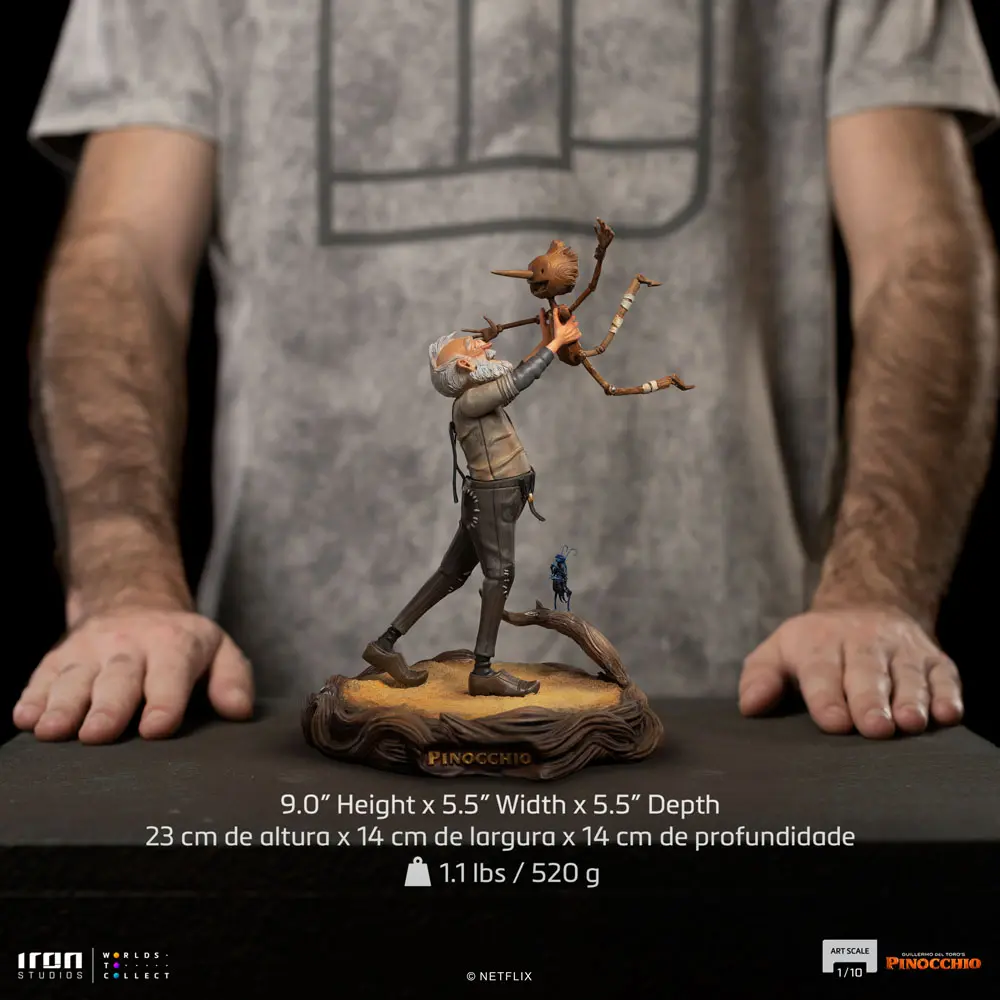 Pinocchio Art Scale Statue 1/10 Gepeto & Pinocchio 23 cm termékfotó