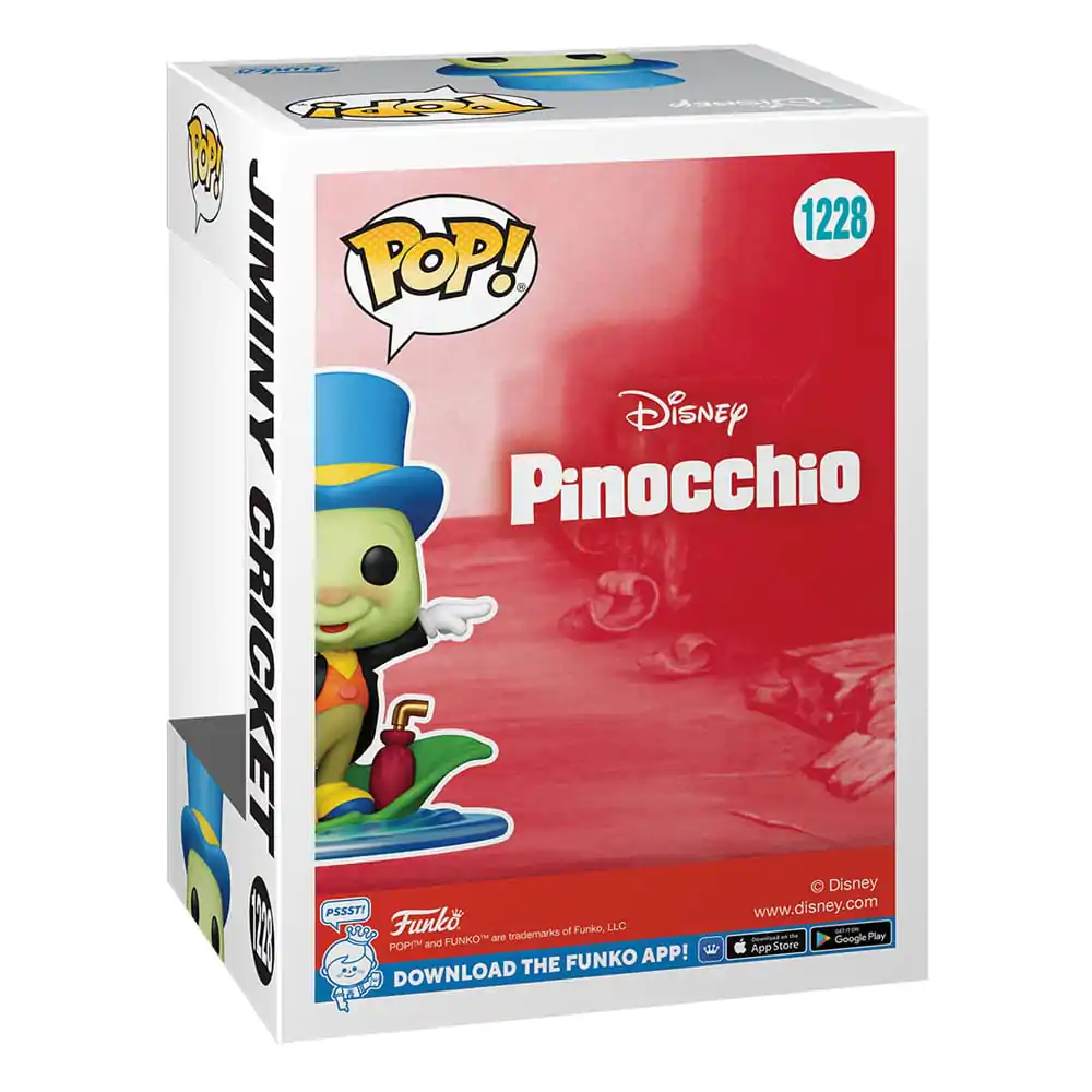 Pinocchio POP! Disney Vinyl Figur Jiminy on leaf 9 cm Produktfoto