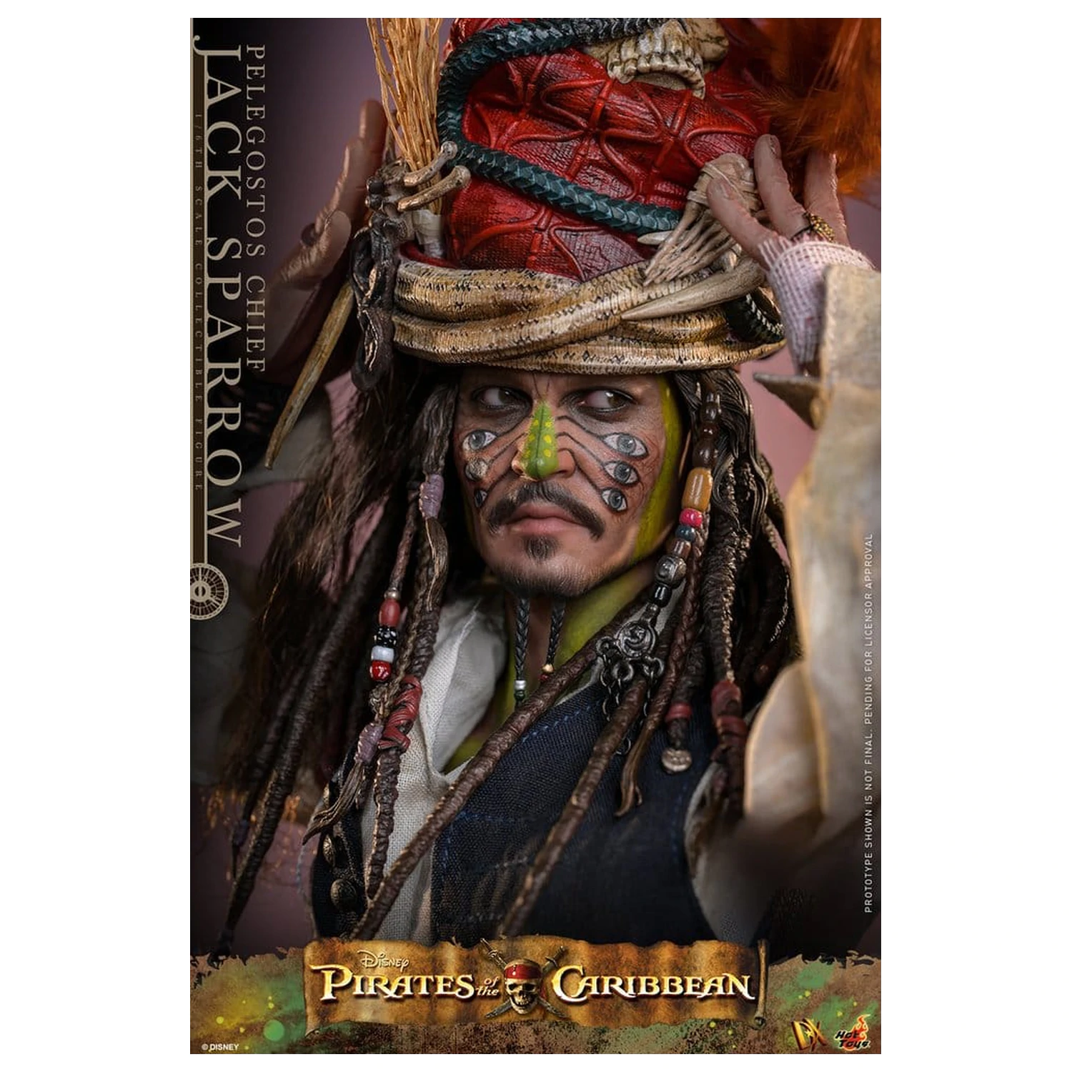 Pirates of the Caribbean: Dead Man's Chest Action DX Figur 1/6 Pelegostos Chief Jack Sparrow 30 cm Produktfoto