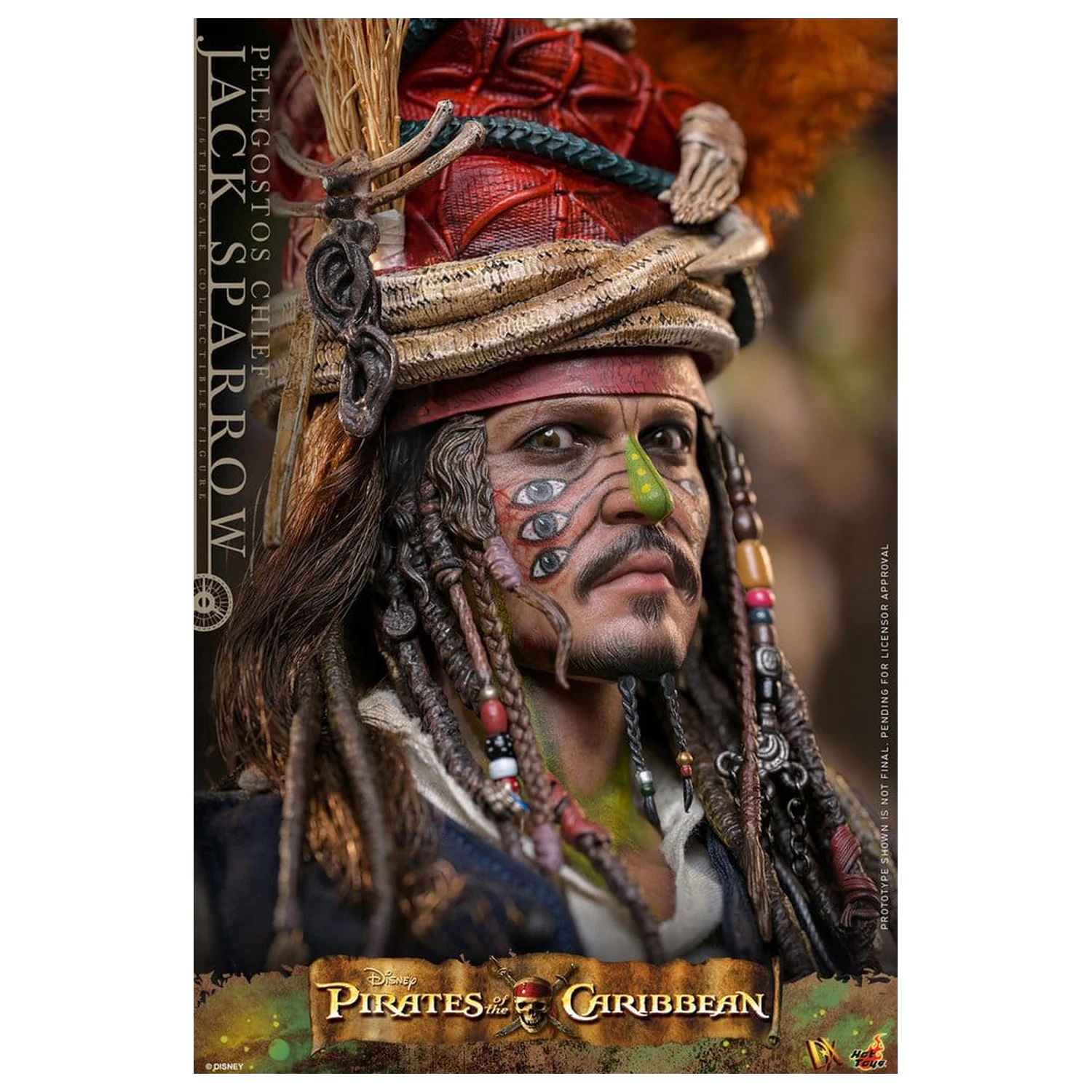 Pirates of the Caribbean: Dead Man's Chest Action DX Figur 1/6 Pelegostos Chief Jack Sparrow 30 cm Produktfoto