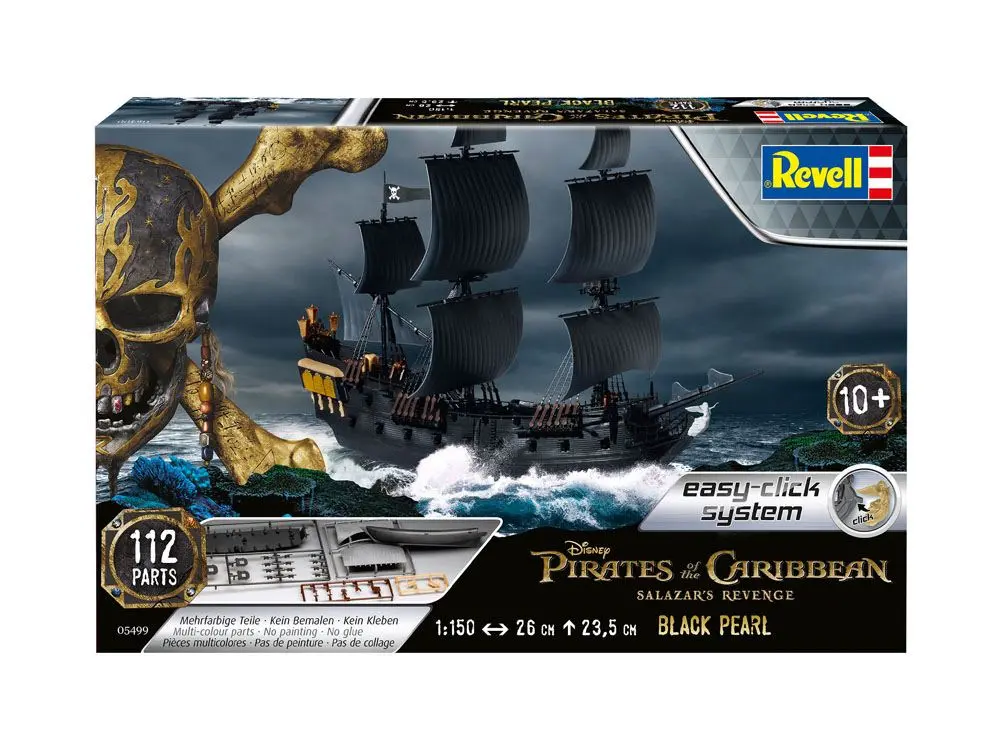 Pirates of the Caribbean Dead Men Tell No Tales Easy-Click Modellbausatz 1/150 Black Pearl 26 cm termékfotó