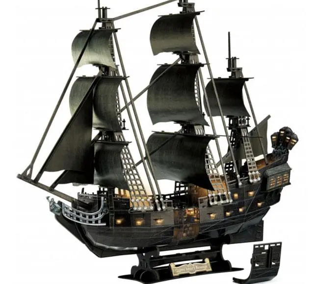 Pirates of the Caribbean: Salazars Rache 3D Puzzle Black Pearl LED Edition termékfotó