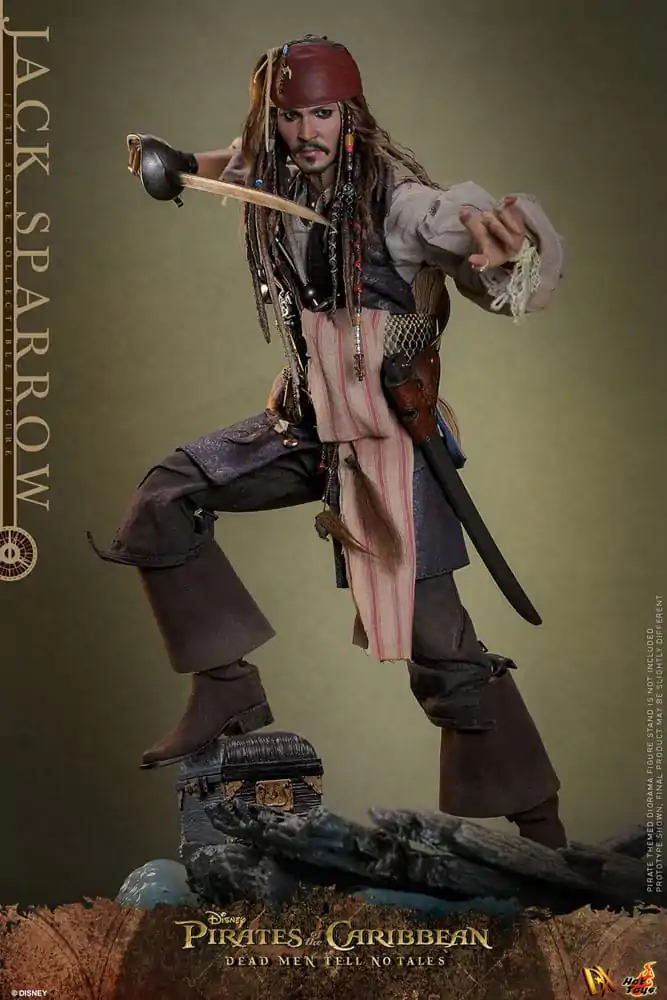 Pirates of the Caribbean: Salazars Rache DX Actionfigur 1/6 Jack Sparrow 30 cm Produktfoto
