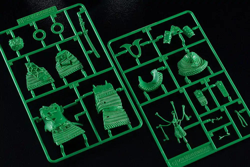 PLAMAX Modellbausatz 1/12 Kamakura Period Armored Warrior: Green Color Edition 13 cm Produktfoto