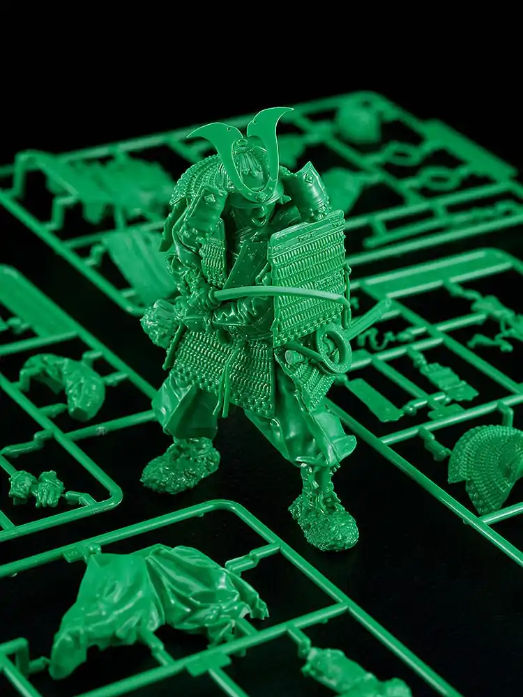 PLAMAX Modellbausatz 1/12 Kamakura Period Armored Warrior: Green Color Edition 13 cm Produktfoto