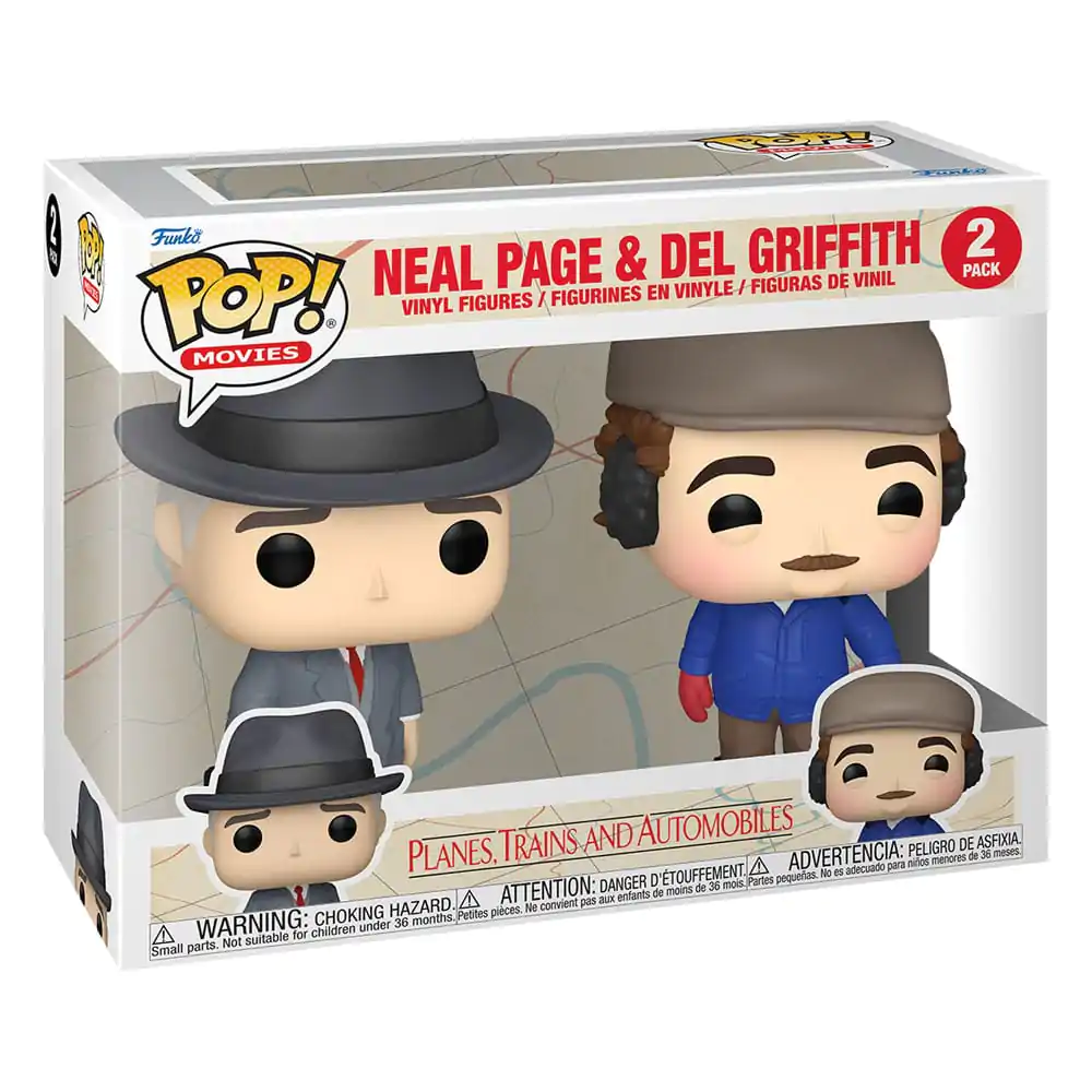 Ein Ticket für Zwei Funko POP! Movies Vinyl Figuren 2er-Pack Neal Page &amp; Del Griffith 9 cm Produktfoto