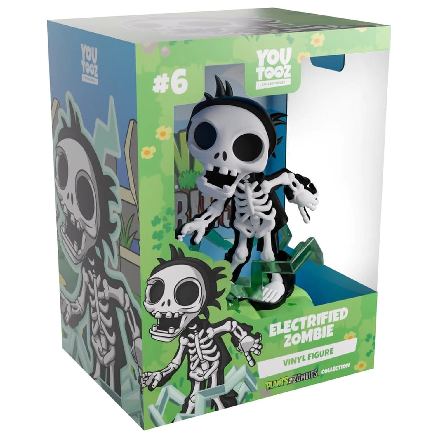 Plants vs. Zombies Vinyl Figur Electrified Zombie 12 cm Produktfoto
