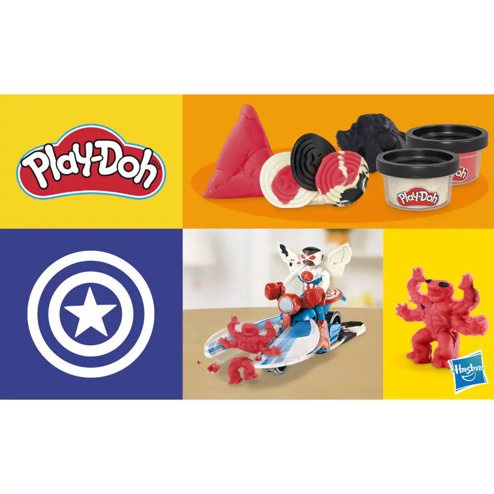 Play-Doh Marvel Captain America Rasenmäher Produktfoto