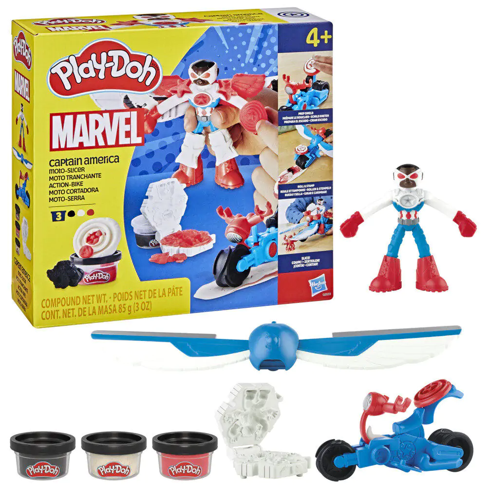 Play-Doh Marvel Captain America Rasenmäher Produktfoto