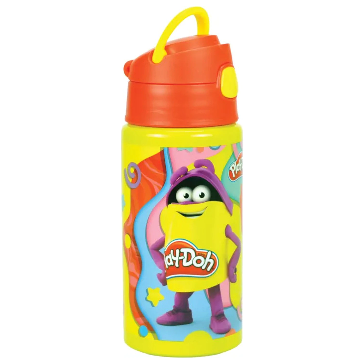 Play-Doh Happy Aluminium Strohhalmflasche mit Aufhänger 500 ml Produktfoto