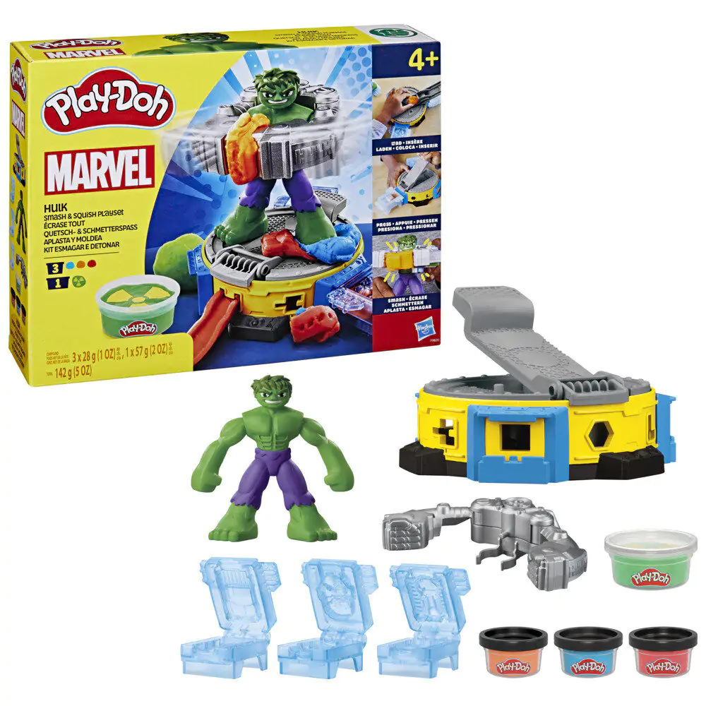 Play-Doh Marvel Hulk Zerquetscht und formt Produktfoto