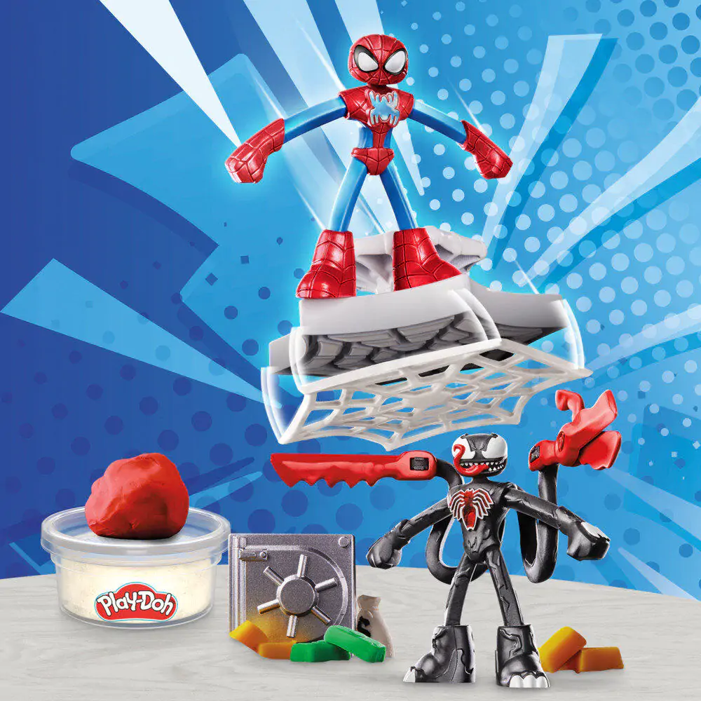 Play-Doh Marvel Spiderman Werfen und Fangen Produktfoto