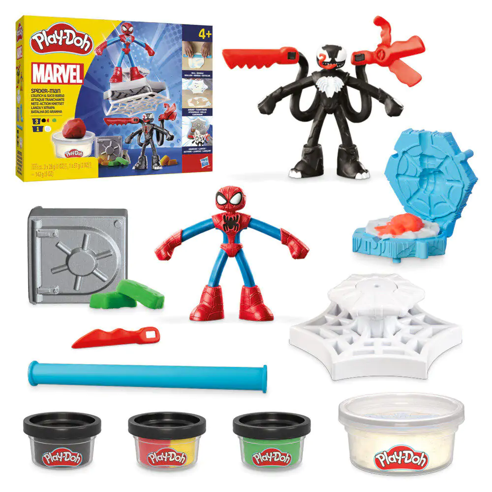 Play-Doh Marvel Spiderman Werfen und Fangen Produktfoto