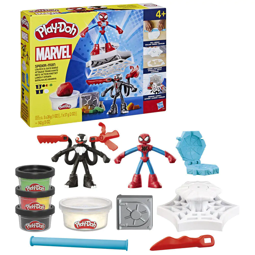 Play-Doh Marvel Spiderman Werfen und Fangen Produktfoto