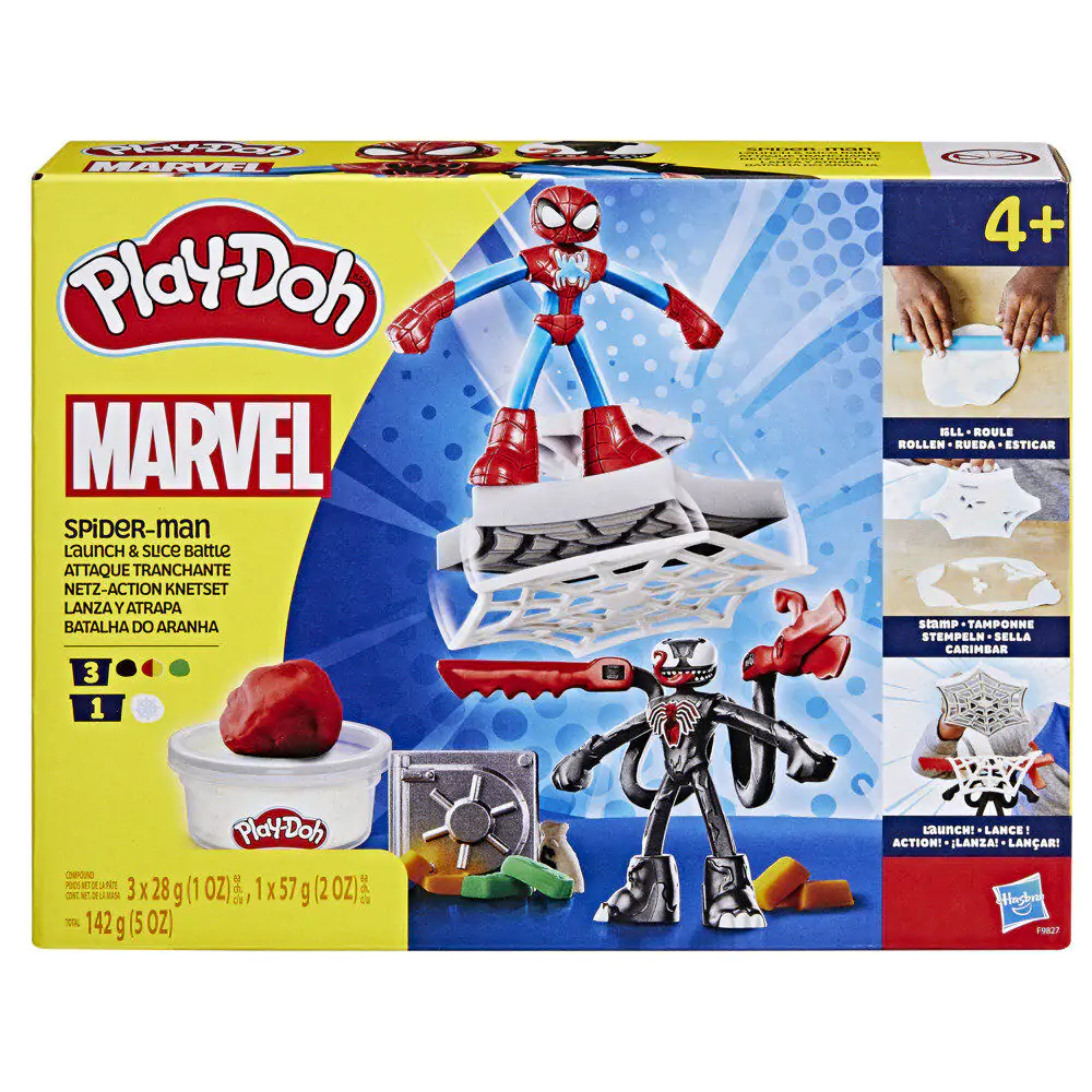 Play-Doh Marvel Spiderman Werfen und Fangen Produktfoto