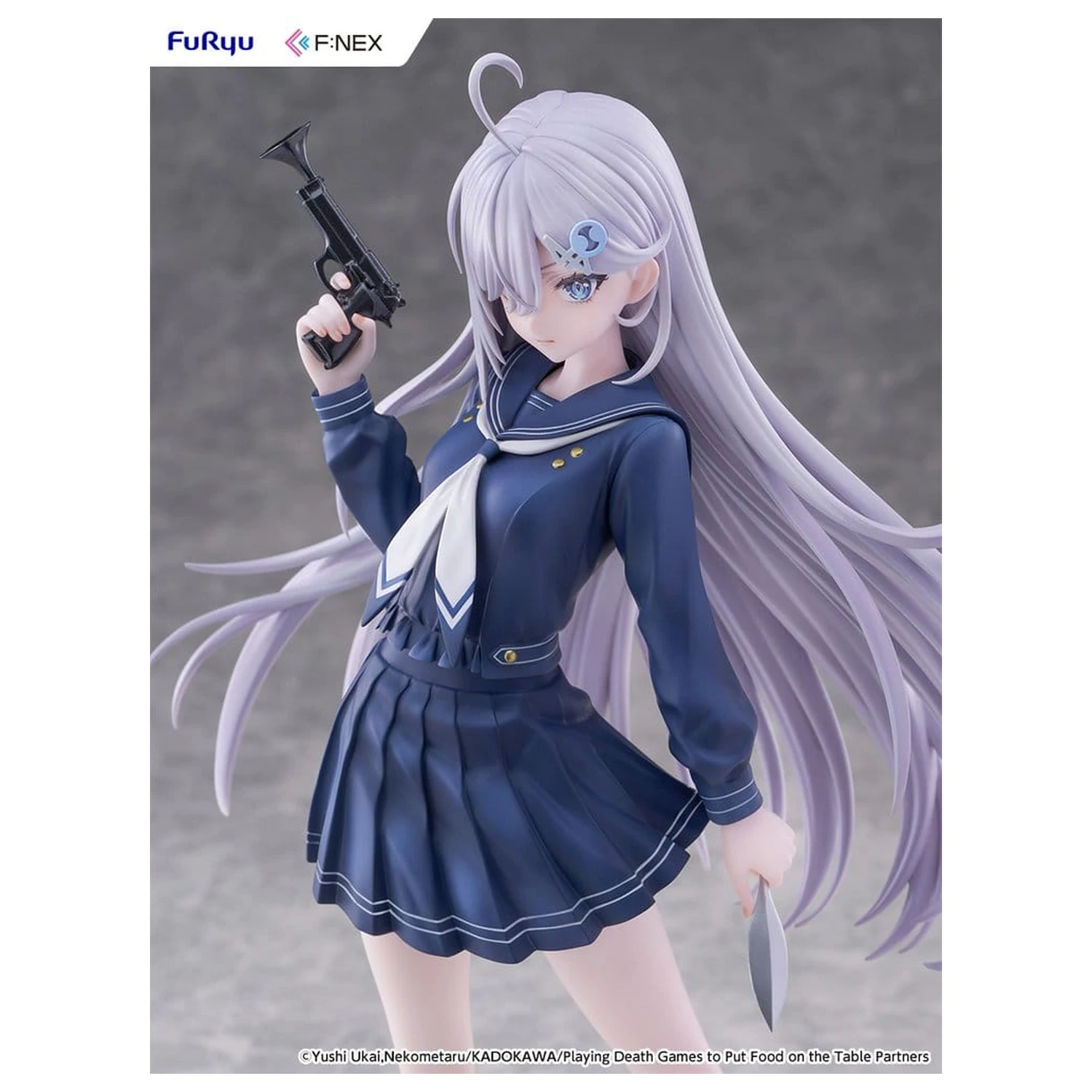 Playing Death Games to Put Food on the Table PVC Figur 1/7 Yuki School Uniform Ver. 24 cm Produktfoto