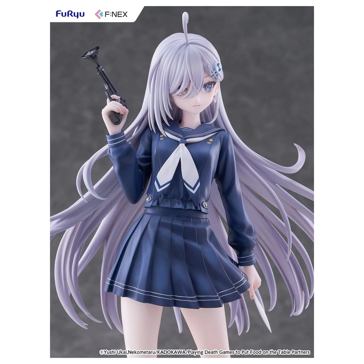 Playing Death Games to Put Food on the Table PVC Figur 1/7 Yuki School Uniform Ver. 24 cm Produktfoto