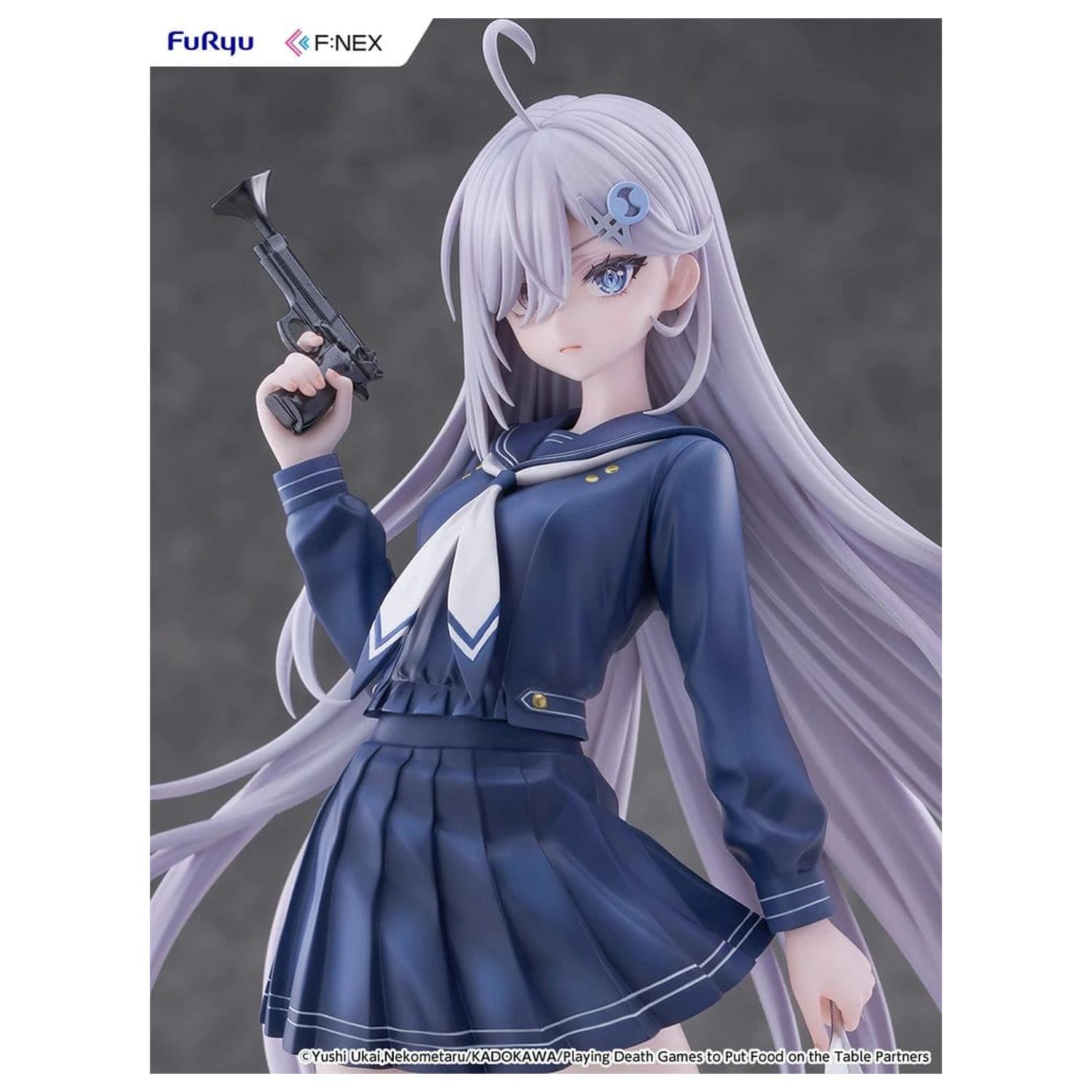 Playing Death Games to Put Food on the Table PVC Figur 1/7 Yuki School Uniform Ver. 24 cm Produktfoto