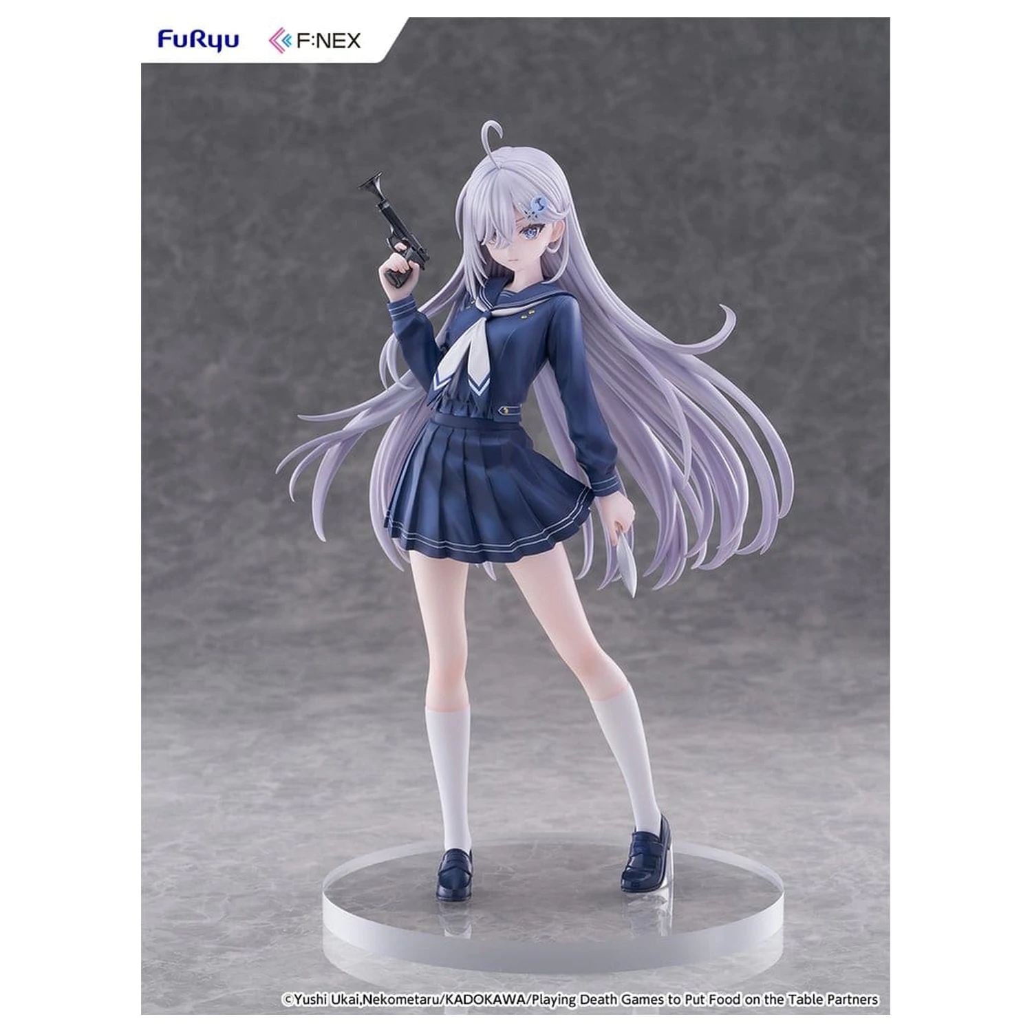 Playing Death Games to Put Food on the Table PVC Figur 1/7 Yuki School Uniform Ver. 24 cm Produktfoto