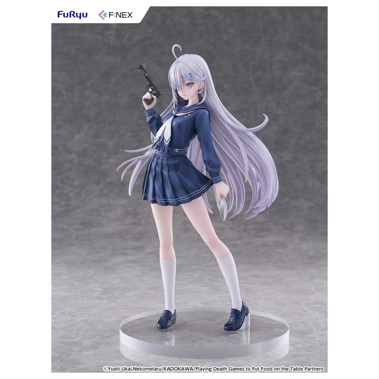 Playing Death Games to Put Food on the Table PVC Figur 1/7 Yuki School Uniform Ver. 24 cm Produktfoto