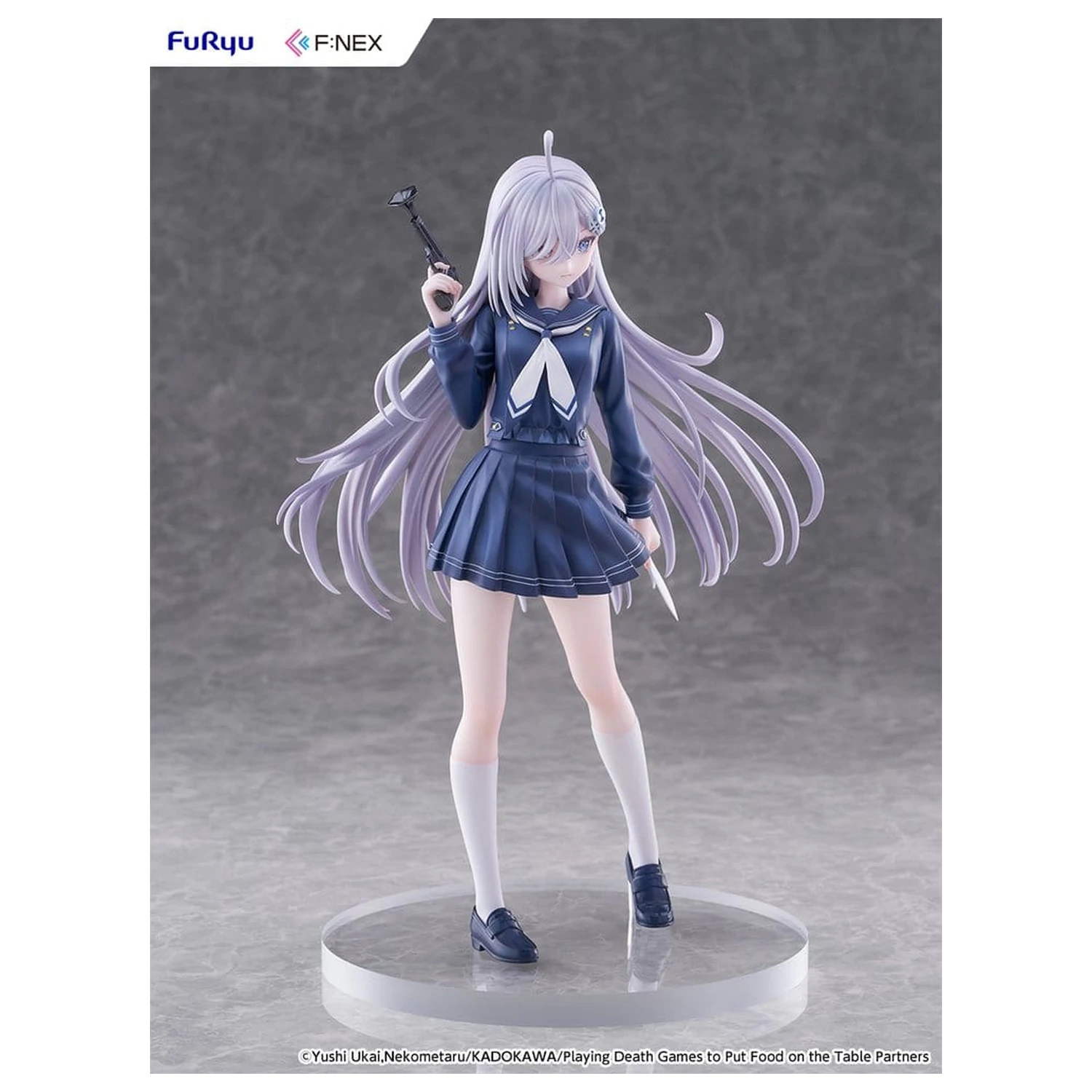 Playing Death Games to Put Food on the Table PVC Figur 1/7 Yuki School Uniform Ver. 24 cm Produktfoto