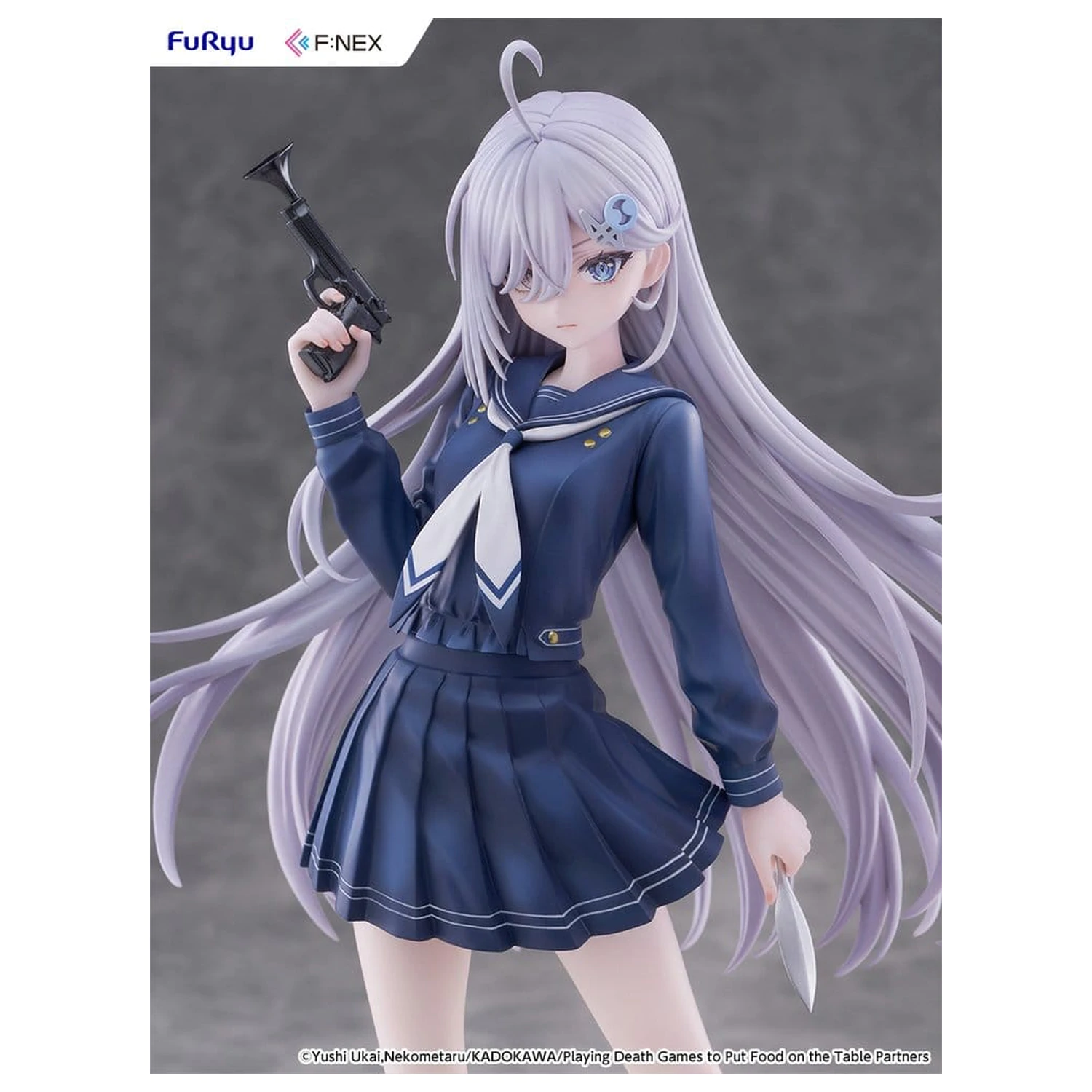Playing Death Games to Put Food on the Table PVC Figur 1/7 Yuki School Uniform Ver. 24 cm Produktfoto
