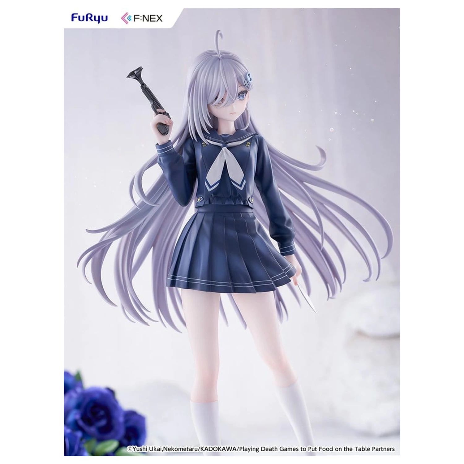 Playing Death Games to Put Food on the Table PVC Figur 1/7 Yuki School Uniform Ver. 24 cm Produktfoto