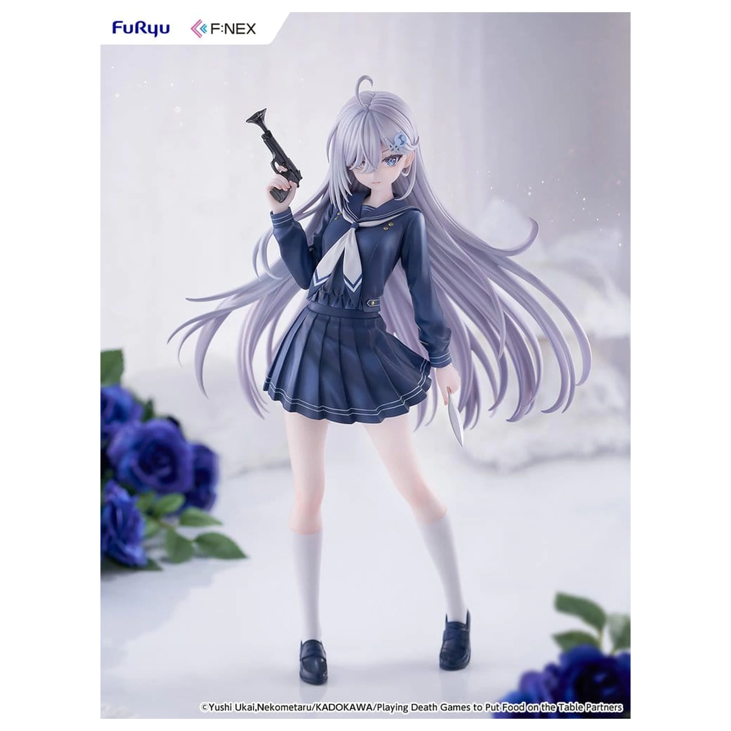 Playing Death Games to Put Food on the Table PVC Figur 1/7 Yuki School Uniform Ver. 24 cm Produktfoto
