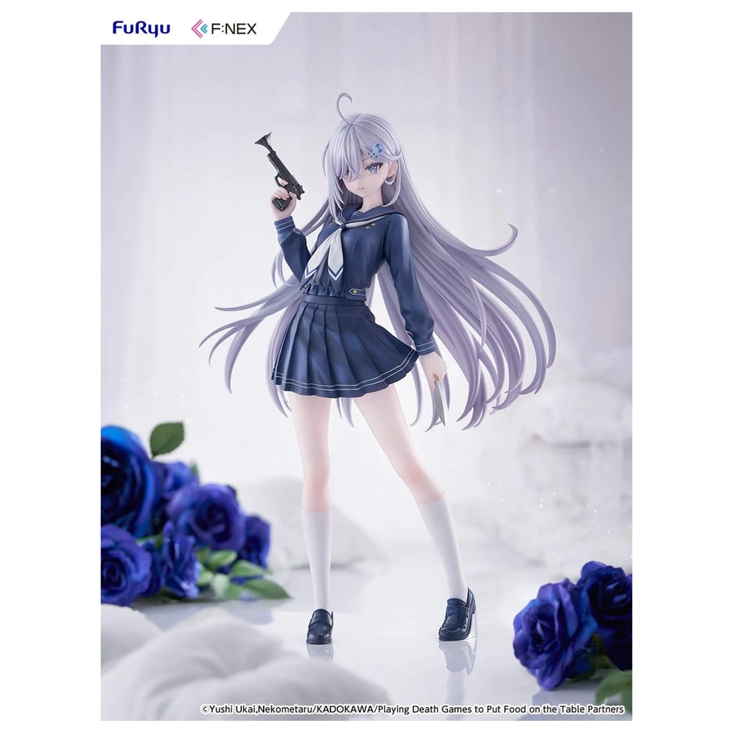 Playing Death Games to Put Food on the Table PVC Figur 1/7 Yuki School Uniform Ver. 24 cm Produktfoto