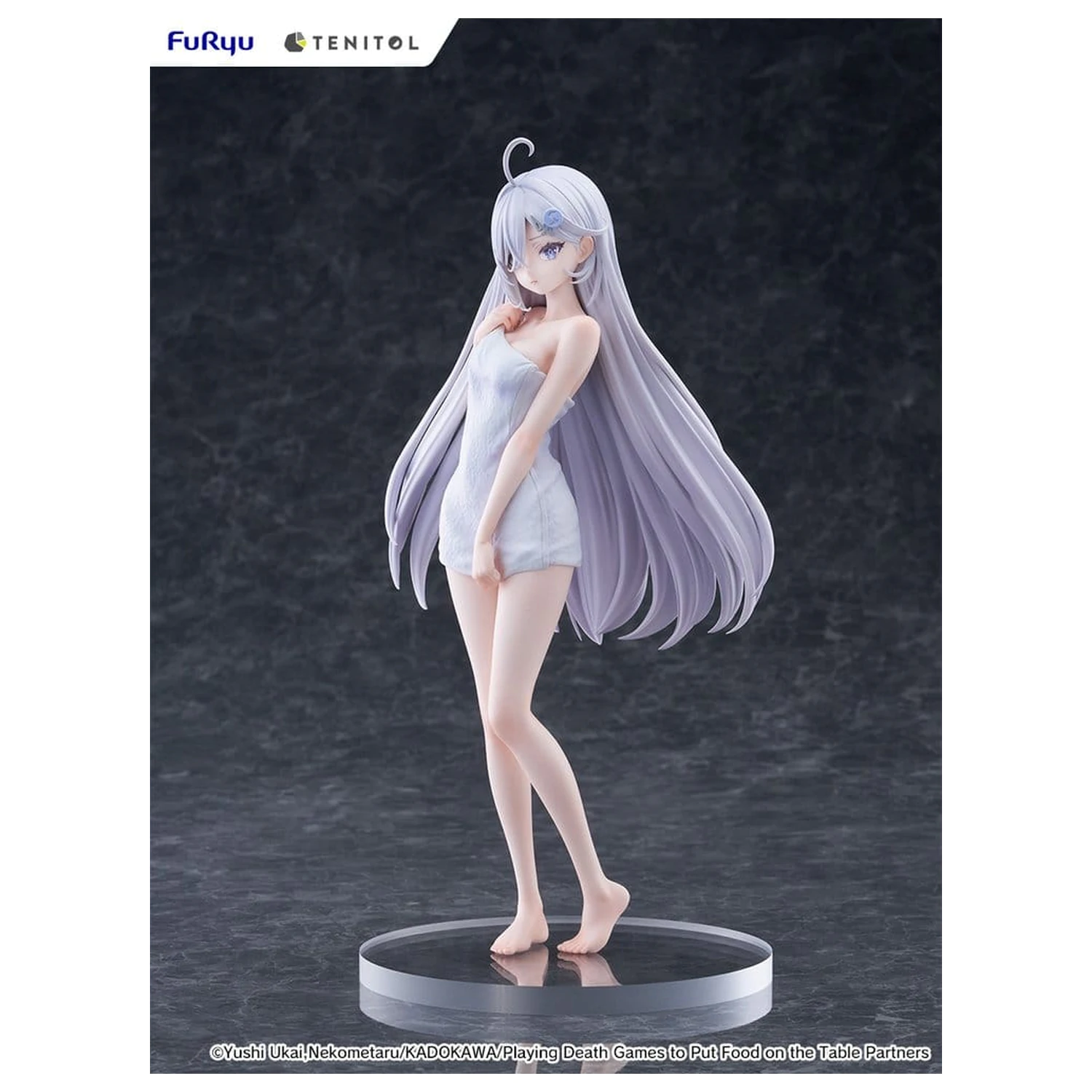Playing Death Games to Put Food on the Table Light Novel PVC Statue Yuki Golden Bath Ver. 30 cm Produktfoto