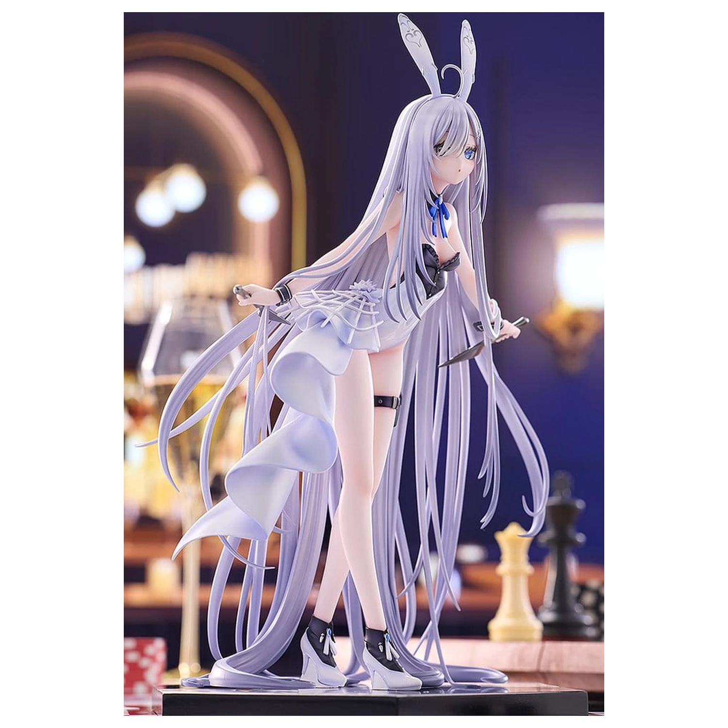 Playing Death Games to Put Food on the Table Wolf PVC Statue 1/7 Holo Light Novel bunny Ver. Illustration von Jyuu Ayakura 23 Zentimeter Produktfoto