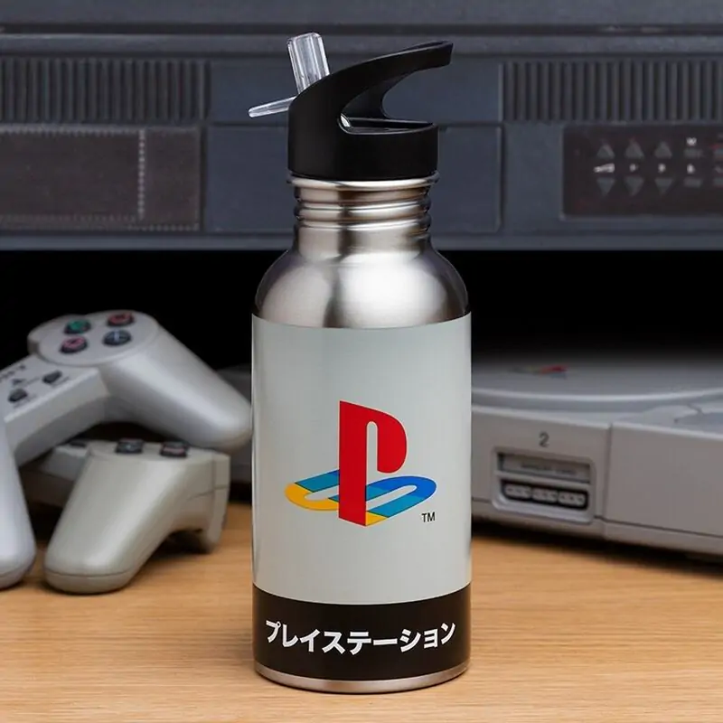 PlayStation 1 Edelstahl Flasche 500ml Produktfoto