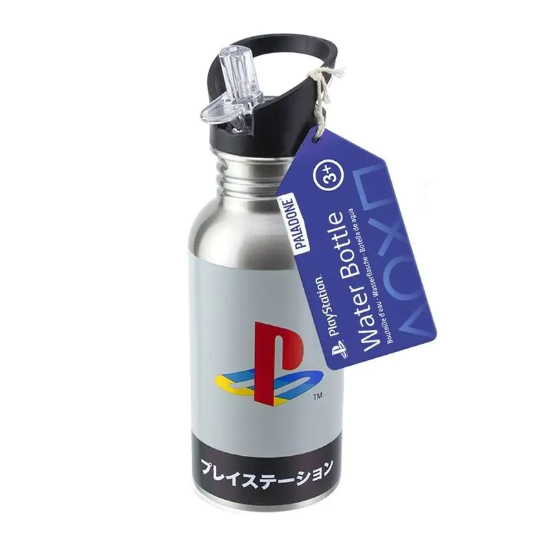 PlayStation 1 Edelstahl Flasche 500ml Produktfoto