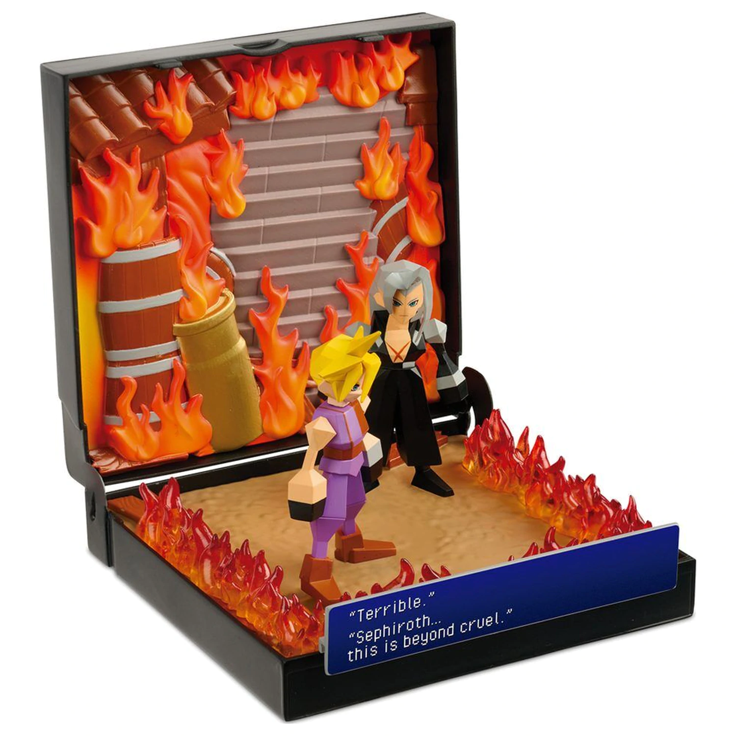 PlayStation Final Fantasy VII Burning at Nibelheim Diorama - Diorama Produktfoto