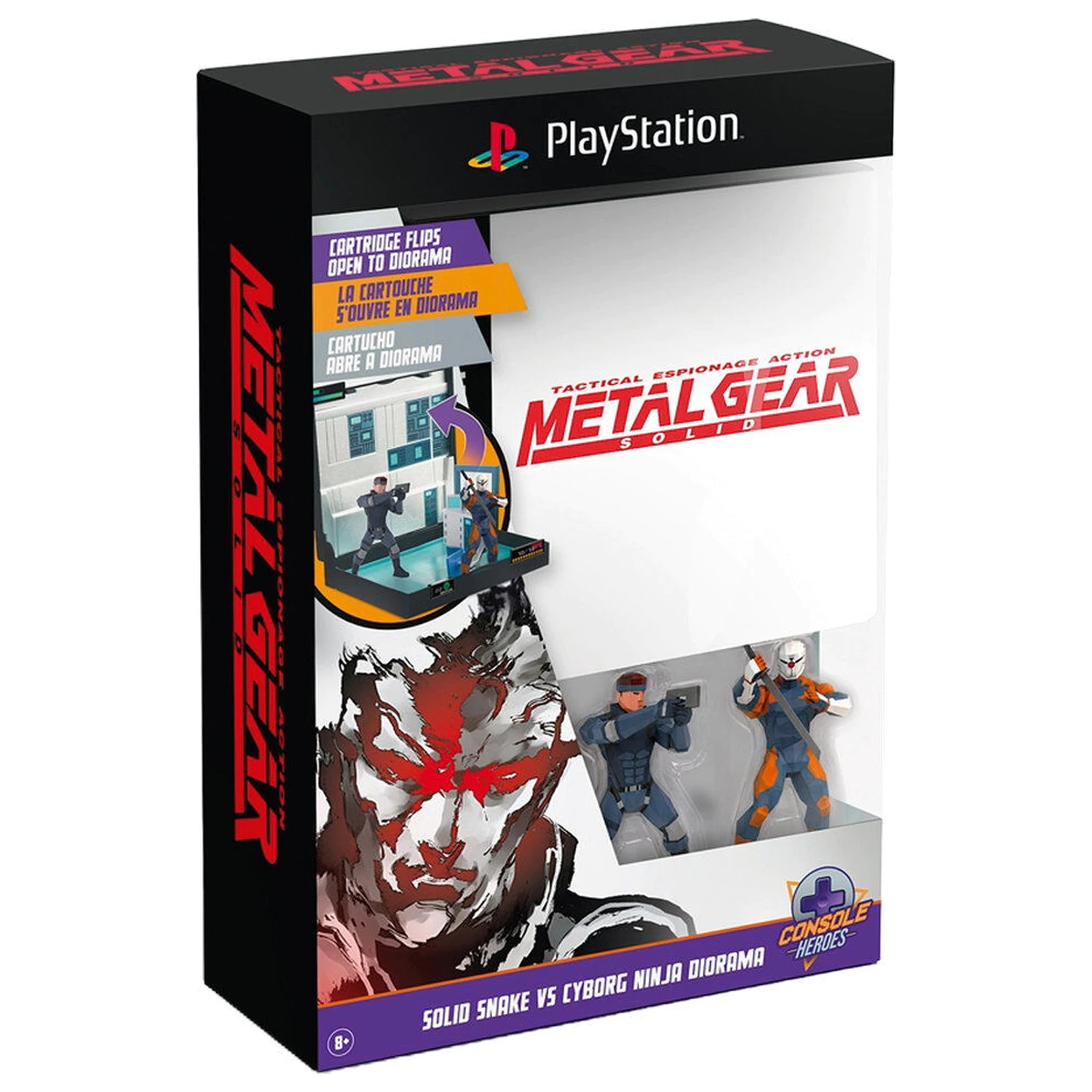 PlayStation Metal Gear Solid Solid Snake Vs Cyborg Ninja Diorama - Diorama Produktfoto