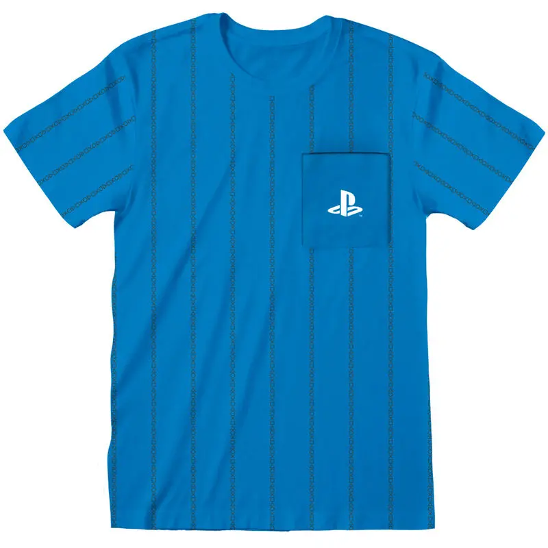 Playstation Striped Logo T-shirt Produktfoto