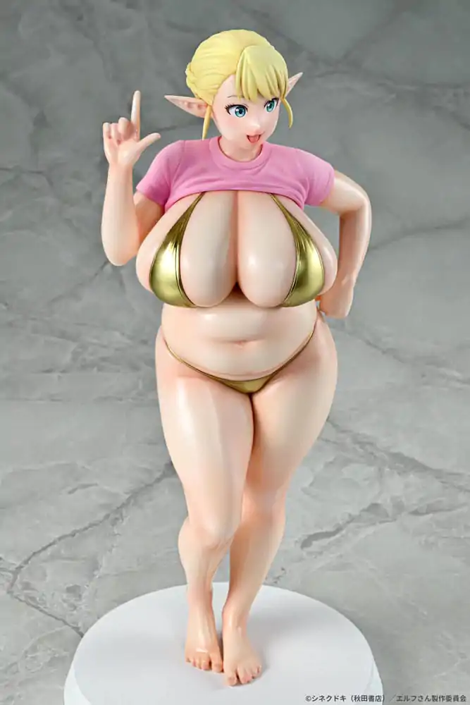 Plus-Sized Elf PVC Figur 1/7 Elfuda Gold Ver. 26 cm Produktfoto