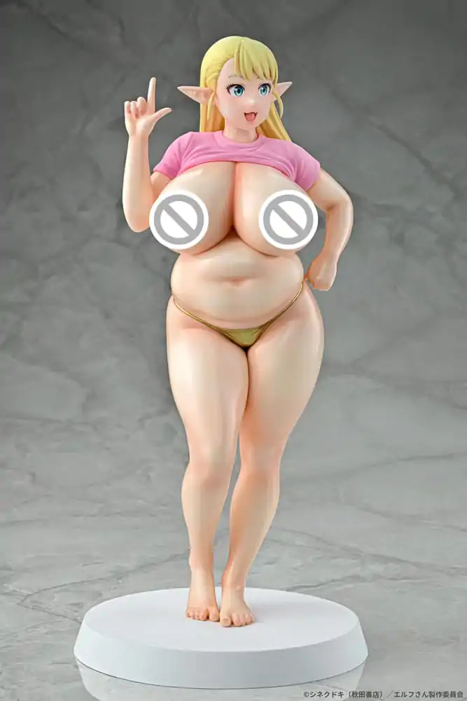 Plus-Sized Elf PVC Figur 1/7 Elfuda Gold Ver. 26 cm Produktfoto