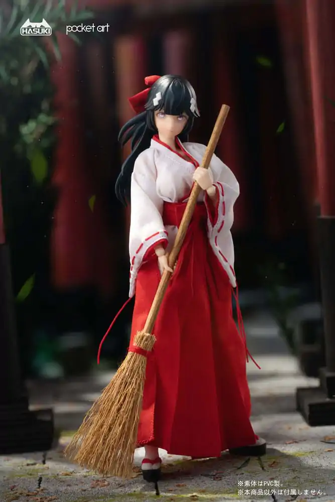 Pocket Art Actionfigur 1/12 PA005 Exorcism Shrine Maiden Tsubaki 15 cm Produktfoto