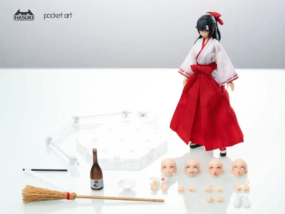 Pocket Art Actionfigur 1/12 PA005 Exorcism Shrine Maiden Tsubaki 15 cm Produktfoto